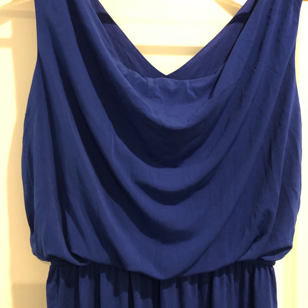 Blue hi-low dress